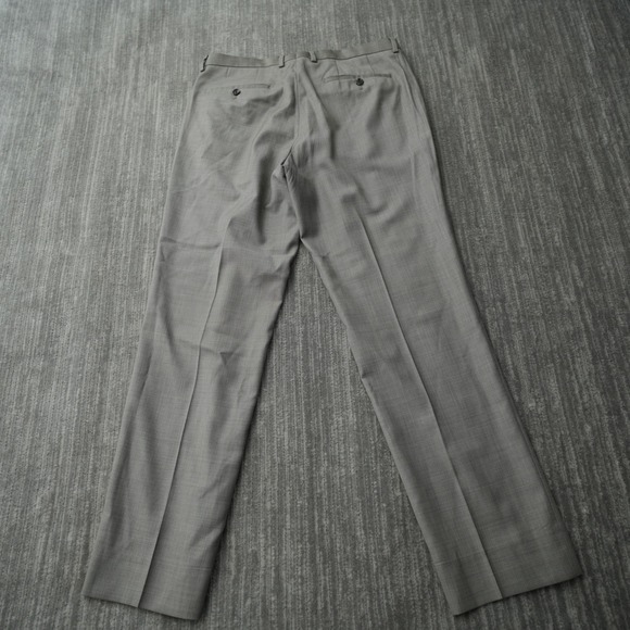 Hugo Boss Dress Pants Men Gray Wool Viscose 34R Measured 33x30.5 - Picture 2 of 13
